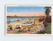 Postcard Winter Bathing at Palm Beach Florida USA picture