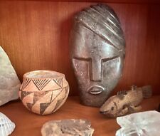 Vintage 1930s-50s Acoma Pueblo, NM Small Pottery Jar Geometric Vase Vessel picture