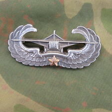 RARE WWII US Army Airborne Paratrooper Glider Jump Wing Sterling W/Combat Star picture