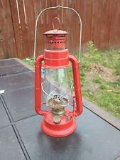 DIETZ Junior No 20 Red Kerosene Lantern Lamp w/Glass Globe 12.5”  picture