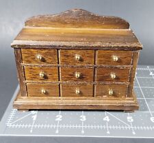 Wooden Trinket / Jewelry Box Miniature Dollhouse Furniture 3 Drawer Dresser 🌝 picture