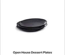 Tupperware Open House Desert Plates Set Of 4 Black picture