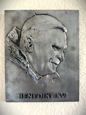 POPE BENEDICT PEWTER RELIEF Made in Germany picture