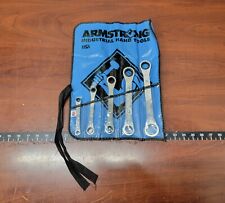 Vintage Armstrong SAE Ratcheting Box End Wrench Set 1/4