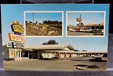 New Mexico Postcard ROYAL HOST Hotel Roadside LAS CRUCES Chrome c1960s picture