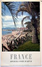 RONIS Willly France. Riviera - French Riviera. Circa 1960, heliogravure print picture