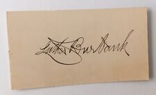 Luther Burbank Signed Autographed 1.75 X 3.25 Card Full JSA Letter 2 picture