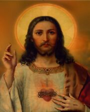 Catholic print picture - SACRED HEART OF JESUS 5  -  8