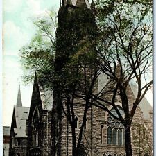 c1910s Ft. Wayne, IN 1st Presbyterian Church Clinton Washington St Postcard A119 picture