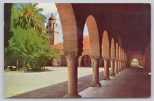 Stanford CA California, University Inner Quadrangle Arches, Vintage Postcard picture