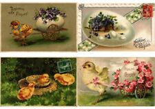 EASTER GREETINGS ALL EMBOSSED 40 Vintage Postcards (L6140) picture