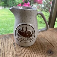Vintage Scotia Prince Mini Stoneware Jug - Ship Embossed picture