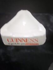 Vintage Guinness Is Good For You Porcelain Triangle Shaped Ashtray Mint  picture