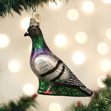 OLD WORLD CHRISTMAS PIGEON BLOWN GLASS CHRISTMAS ORNAMENT 16134 picture