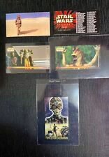 1999 Topps Star Wars Episode 1 Widevision LOT of 9 w/ Foil, Sticker & Checklists picture