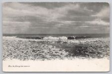 Postcard When the Flowing Tide Comes In Vintage 1900s picture