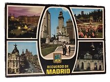 Recuerdo De Madrid Spain Postcard Vintage picture