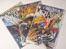 CHAINS OF CHAOS - Comic Book Set Complete #1, #2 & #3 - 1994 Harris Comics picture