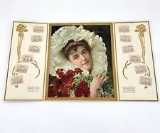 ANTIQUE 1905 Victorian Calendar YOUTHS COMPANION Lithograph Ephemera 20”x11” picture