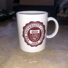 University of Chicago 1892 Coffee Cup Mug,White,Mint Vintage Condition picture