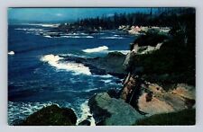 Boiler Bay OR-Oregon, Rugged Coastline, Antique, Vintage Souvenir Postcard picture