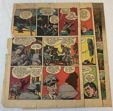 1943 MILITARY COMICS #22 ~ just three tattered sheets picture