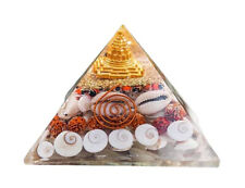 Traditional Natural Gomti Chakra Width Shree Yantra Orgone Pyramid For Wealth picture