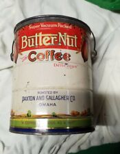 VINTAGE BUTTER-NUT COFFEE CAN 3 lbs  CANISTER-Omaha, Neb picture