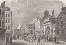 ST.MARTIN'S-IN-THE-FIELDS. Old Cockspur Street. London c1880 antique print picture