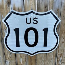 Vintage California US Route 101 Hollywood El Camino Real Authentic Freeway Sign picture