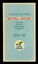 1958-1959 Denmark Hotel Tourist Lodging Guide Copenhagen Vintage Travel Brochure picture