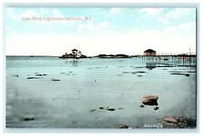 1920 Lime Rock Lighthouse, Newport, Rhode Island RI Postcard picture