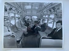 8X10 NY NYC BUS CLASSY WOMEN DRESSED UP BUSINESSMEN NEW BUS TRANSIT PHOTOGRAPH picture