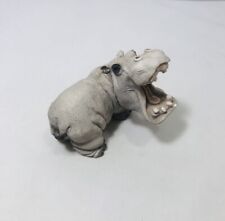 Stone Critters Hippopotamus Hippo Figurine Open Mouth SC-027 1984 3.5