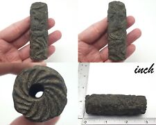 Ancient Near Eastern Roman Animals Intaglio Engraved Cylinder Seal Bead #CP413 picture