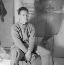 Hans Erni in his studio ca 1955 Switzerland Old Photo 1 picture