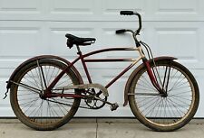 ** VINTAGE 1930'S SCHWINN STRAIGHT BAR MODEL C BICYCLE, ANTIQUE PRE WAR BIKE ** picture