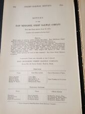1913 railroad report EAST MIDDLESEX county STREET RAILWAY Boston Massachusetts  picture