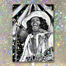 Sly Stone Holographic Headliner Sketch Card Limited 1/5 Dr. Dunk Signed picture