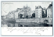 1900 St. Ludwigs-Staden Quai St. Louis Nantes France Antique Posted Postcard picture