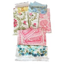 Vintage Towel Lot Field test Pink Roses Floral Bath Hand Wash Cute Kitsch picture