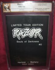 RAZOR #0 LONDON NIGHT COMIC 1991 TOUR ED. CERTIFIED SIGNED 2X 39/300 PGX 9.4 picture