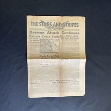 WWII Stars and Stripes Newspaper December 19, 1944 Battle of the Bulge Ardennes picture
