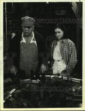 1986 Press Photo Actors Wilfred Brimley, Shannen Doherty in 