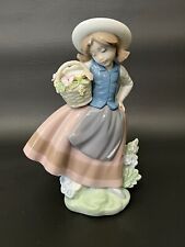 Lladro 'Sweet Scent' #5221 Porcelain Figurine, Made in Spain, 6 1/2