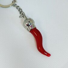  Italian horn keychain, solid metal, not plastic🇺🇸 USA SHIPPER 🇺🇸 Cornicello picture