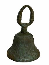 Vintage Bronze Mission Style Bell 3 Inches Hall Patina Farmhouse picture