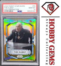 THE CLIENT PSA 10 2022 Topps Finest Star Wars Gold Refractor #88 06/50 picture