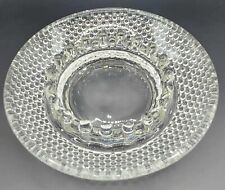 Vintage 1970s Clear Glass Hobnail Cigarette Ashtray  Mid Century 6.5 picture