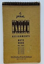 Vintage The Spiral Assignments Notebook #1847 USED at Notre Dame High School picture